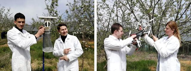 Спороловушки и светоловушки для мониторинга численности вредителей. 