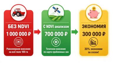 Как спутники помогают фермерам экономить на удобрениях до 30%