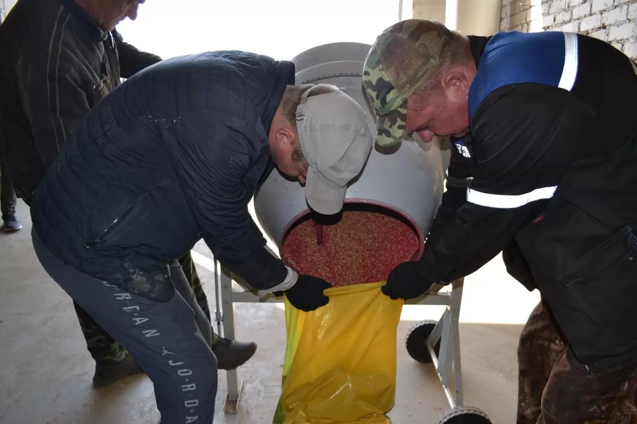 Протравливание семян яровых на Агрополигоне «Приволжье»