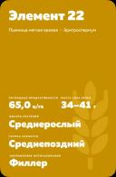 Элемент 22 ® сорт мягкой яровой пшеницы