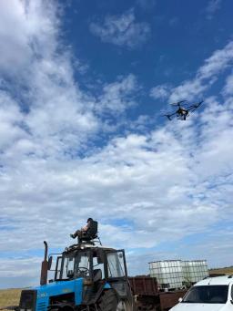 Обработка посевов агродронами