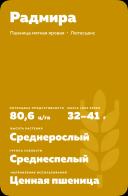 Радмира сорт мягкой яровой пшеницы
