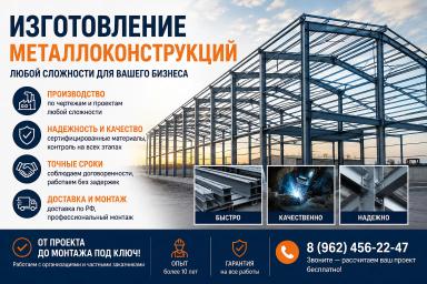 Изготовление металлоконструкций