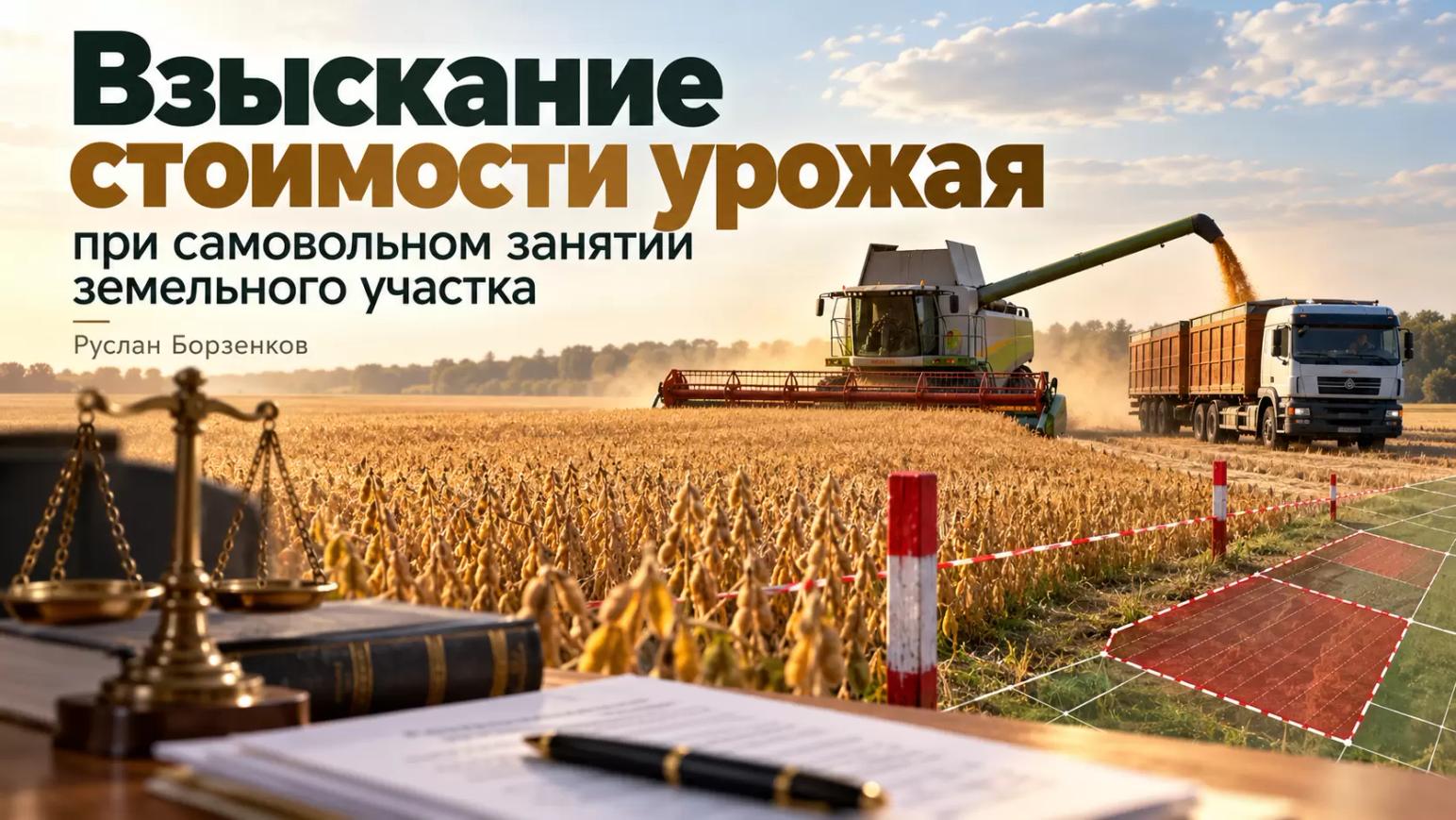 🌾 «Я сам посеял — урожай мой»? Как взыскать деньги за использование чужого поля