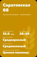 Саратовская 68 сорт мягкой яровой пшеницы