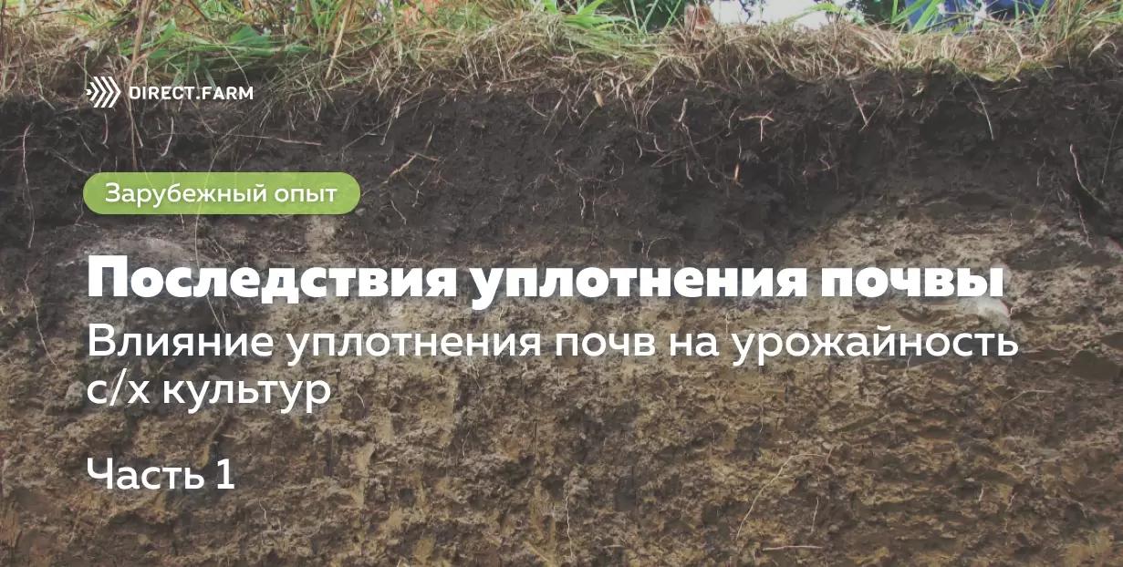 Влияние уплотнения почв на урожайность с/х культур