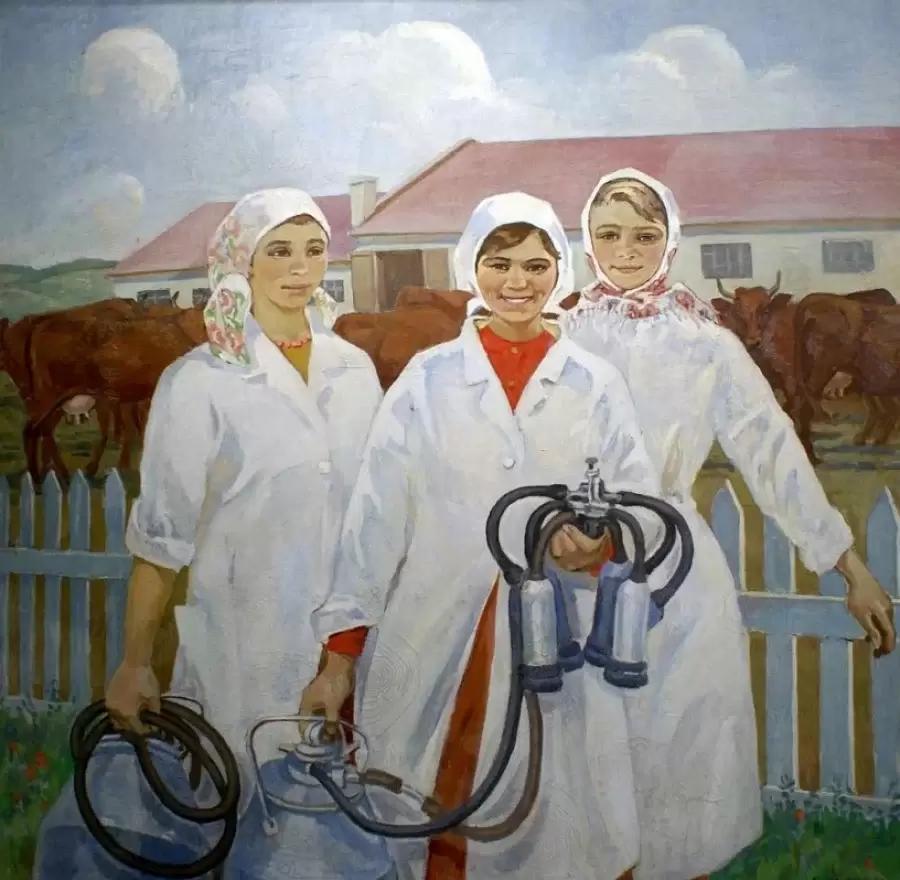 Доение коров