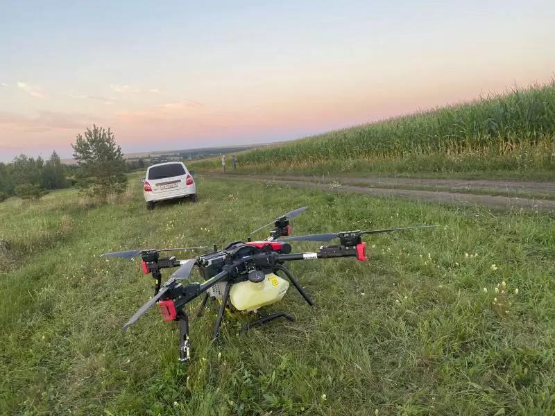 Опыт внесения SOLAR NPK micro Финал 12:6:36+2,5MgO+МЭ при помощи дрона XAG P100