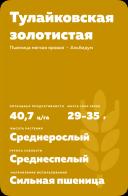 Тулайковская золотистая сорт пшеницы яровой мягкой