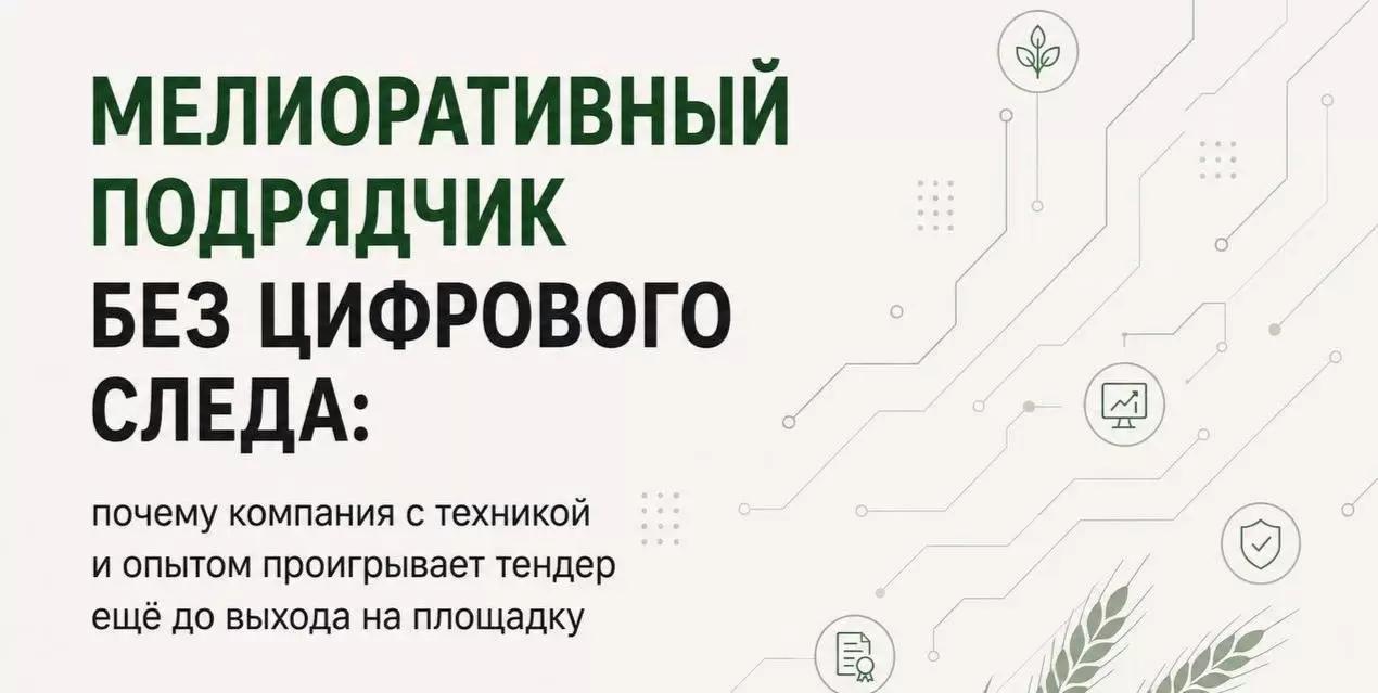 Мелиоративный подрядчик без цифрового следа