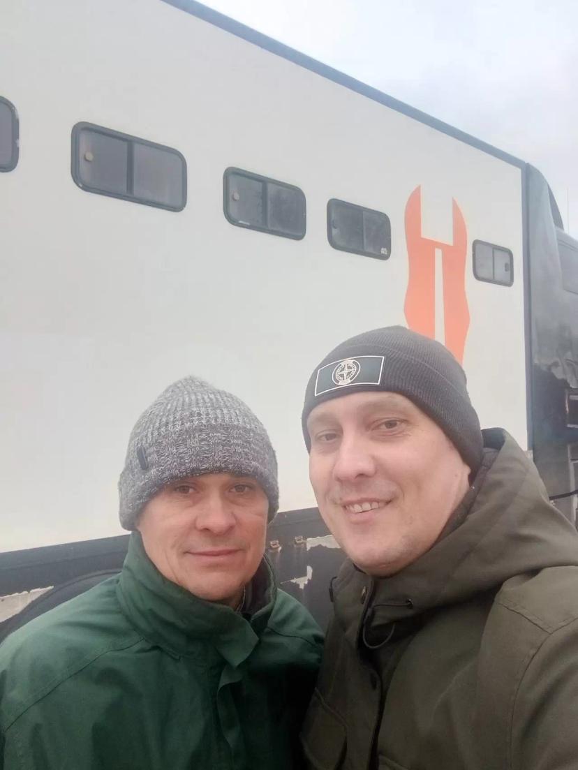 С мастером- наездником Кулыгиным Вадимом на Раменском ипподроме Вадим