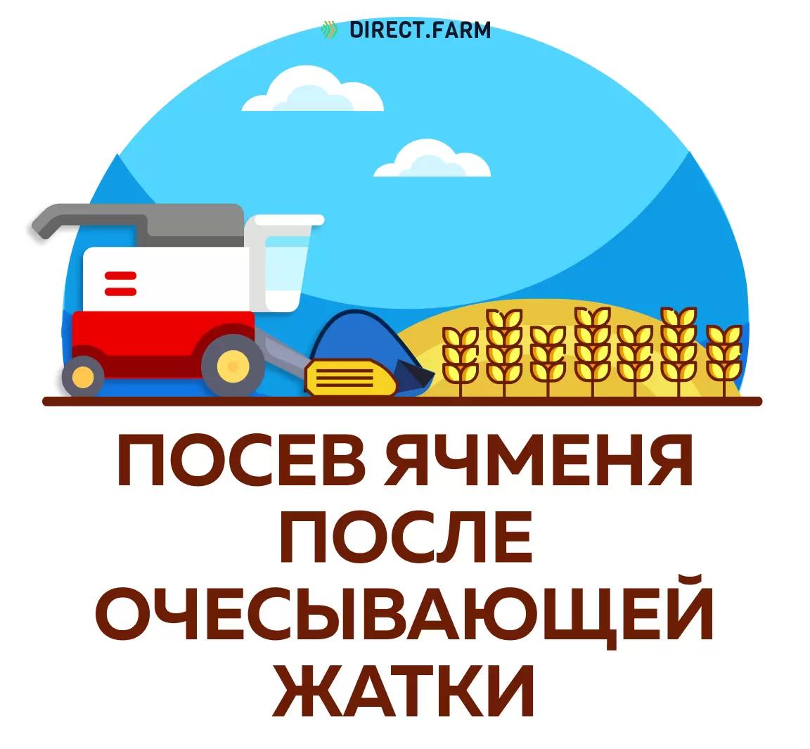 Можно ли сеять ячмень после очесывающей жатки?