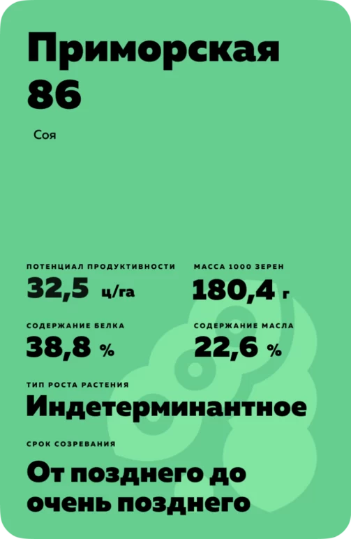 Приморская 86 соя