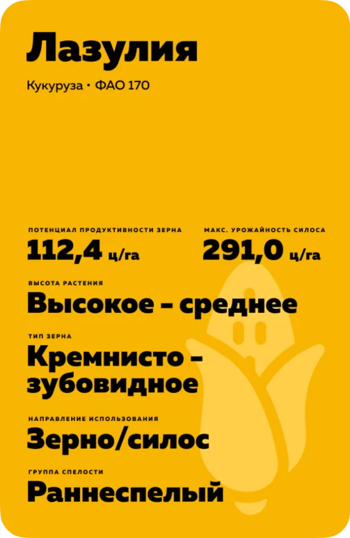Лазулия гибрид кукурузы
