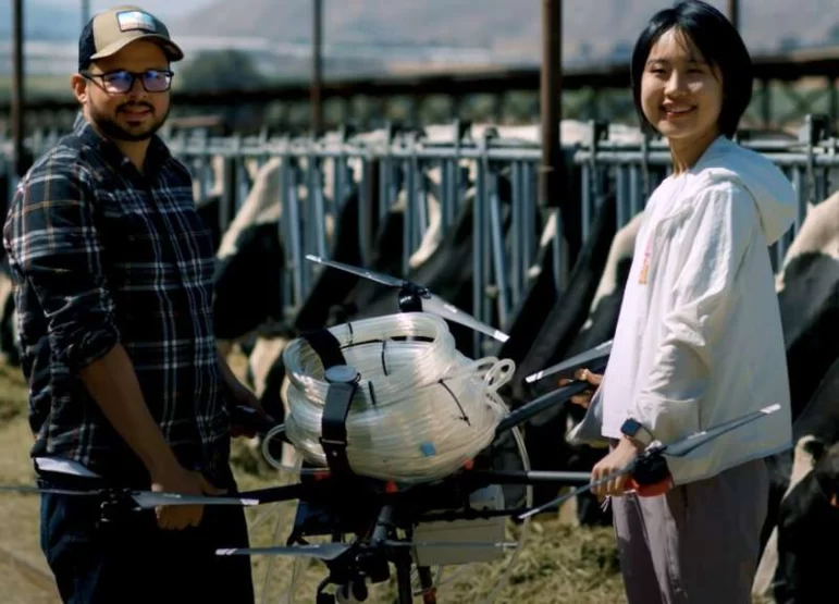 Перспективы применения дронов для контроля выбросов метана молочными хозяйствами