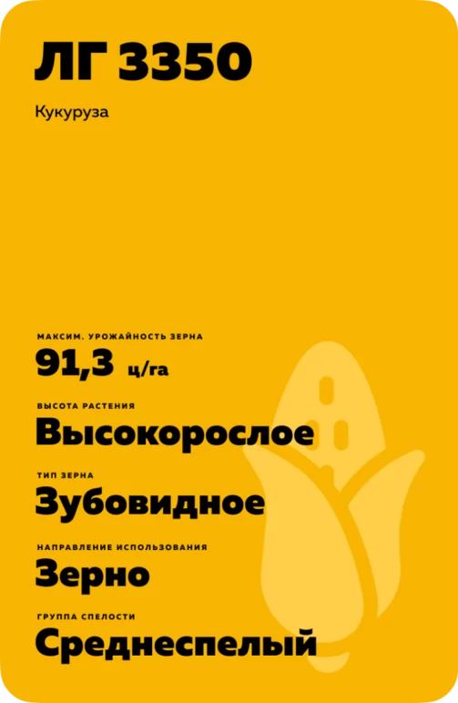 ЛГ 3350 гибрид кукурузы