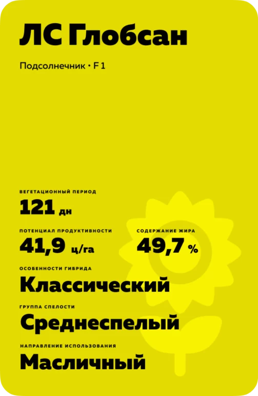 ЛС Глобсан подсолнечник