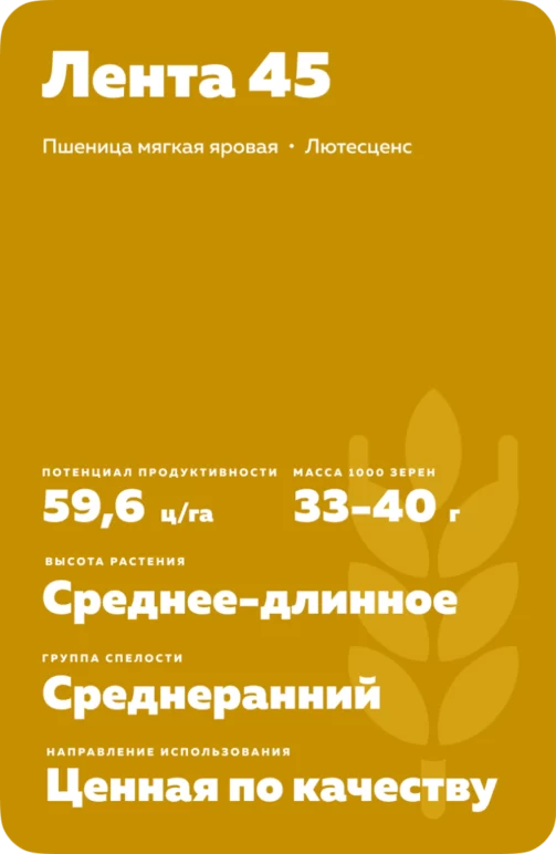 Лента 45 пшеница