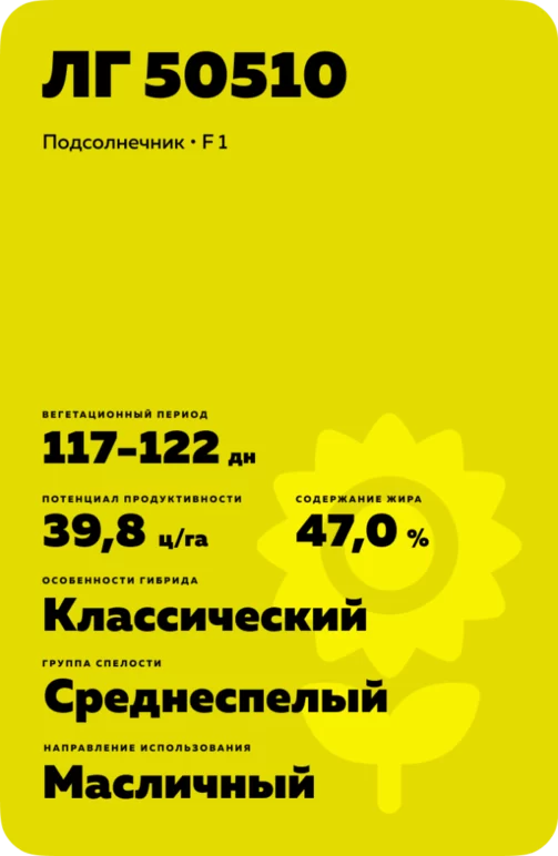ЛГ 50510 подсолнечник Лимагрейн