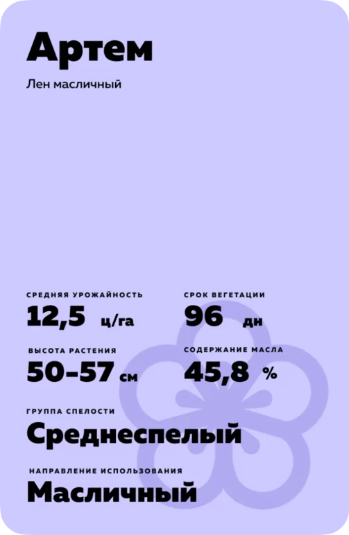 Артем льна масличного